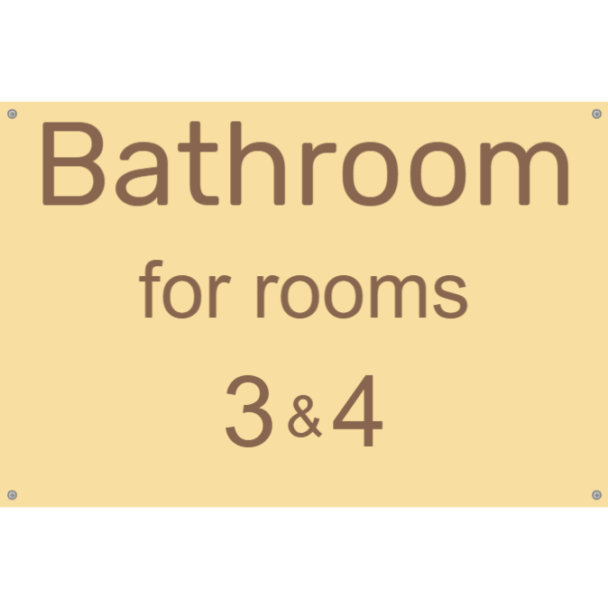 Bathroom for rooms