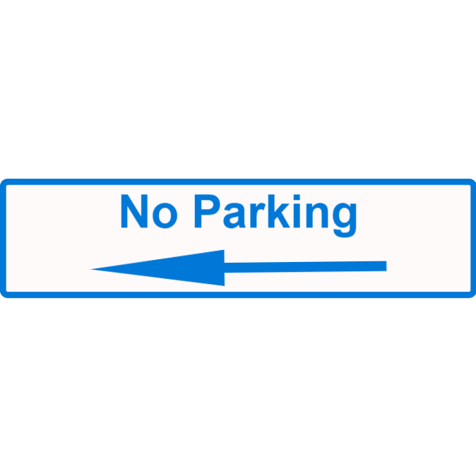 No parking to the left