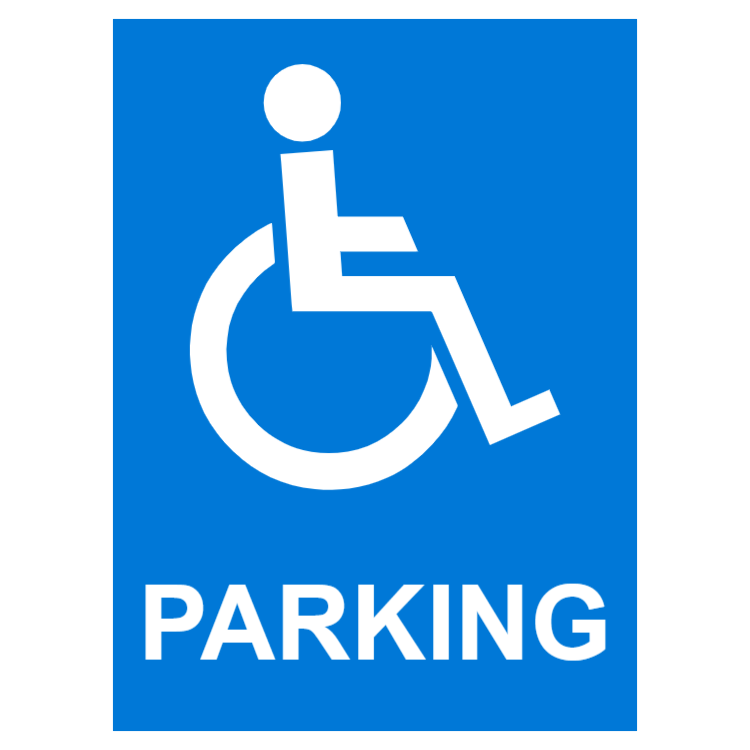 Disabled parking sign