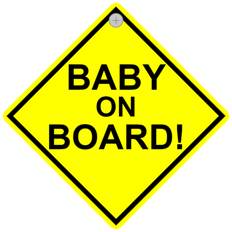 Car sign - baby on board