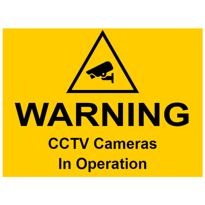 CCTV sign - CCTV cameras in operation