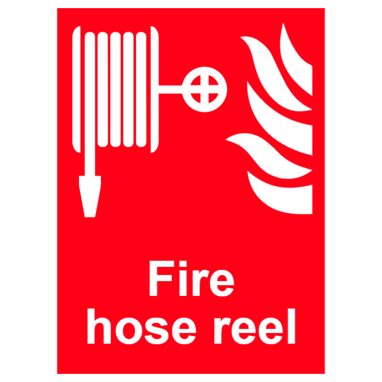 Fire hose reel sign