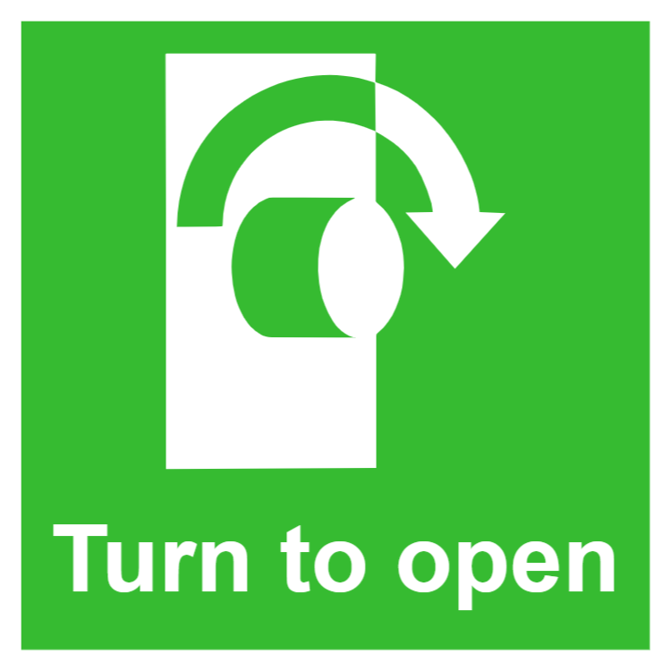 Turn to open sign 1