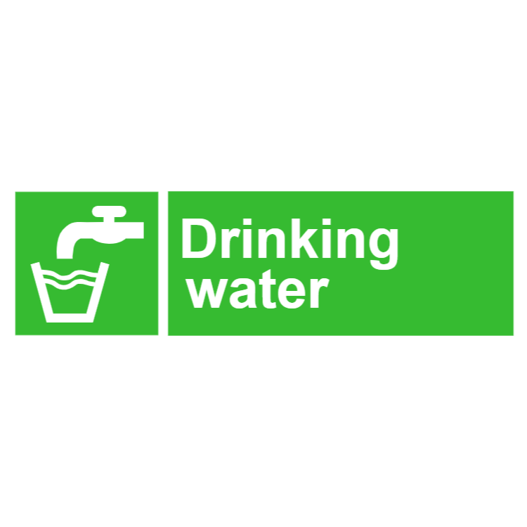 Drinking water sign