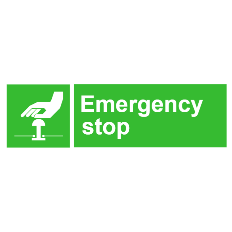 Emergency stop sign 1
