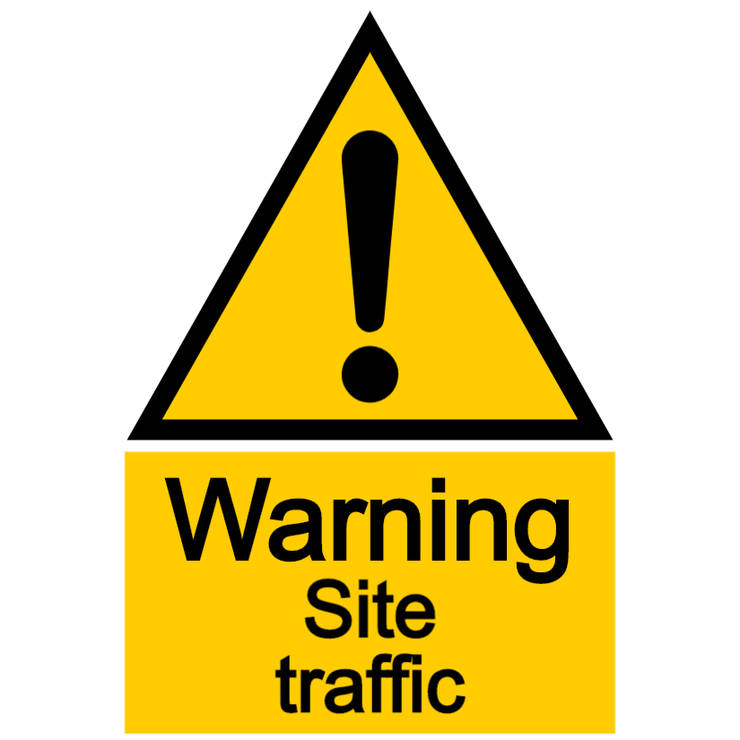 Warning - site traffic