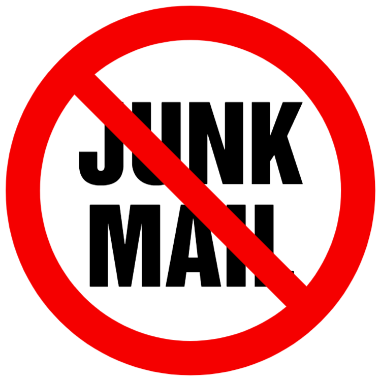 No junk mail sign 7