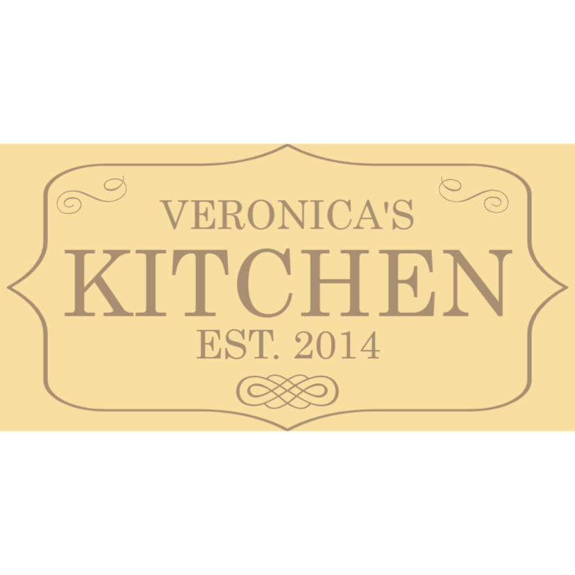 Wooden kitchen sign