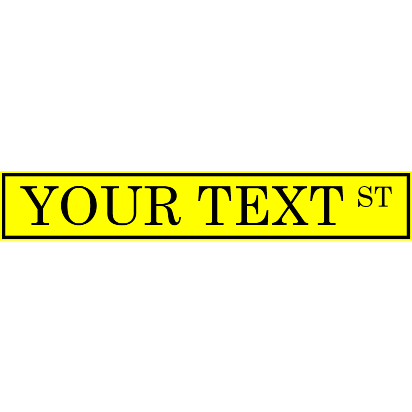 Street name signs | Marktek