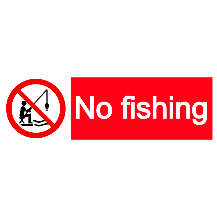 No fishing sign