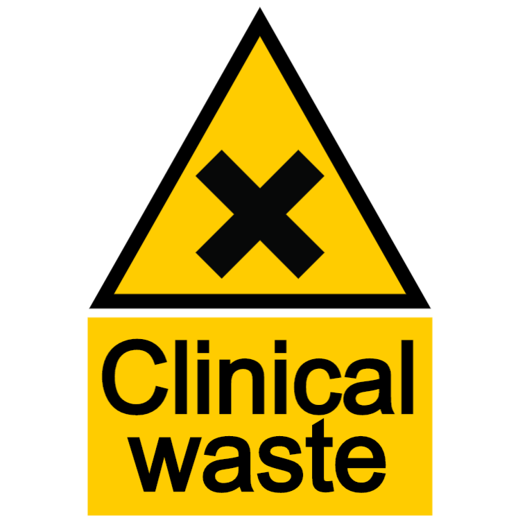 Clinical waste sign