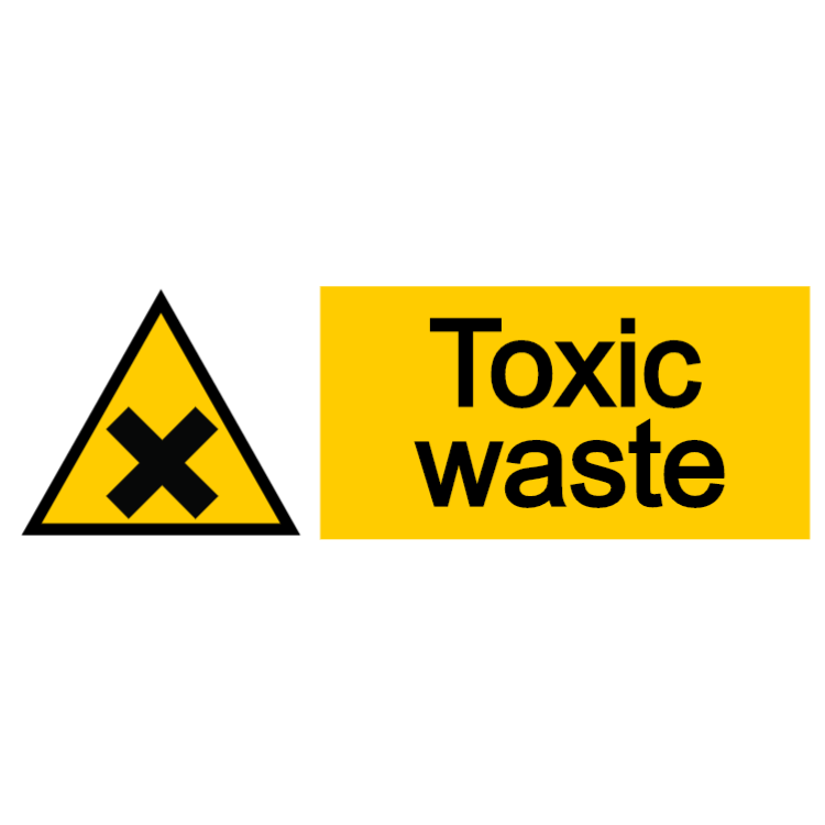 Toxic waste sign