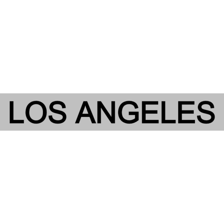 Los Angeles - silver sign
