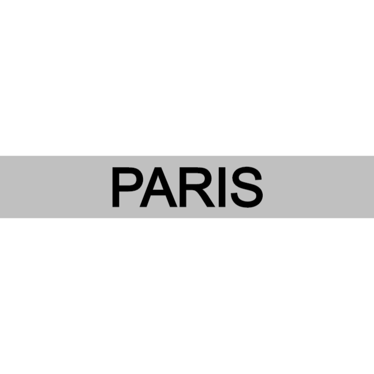 Paris - silver sign