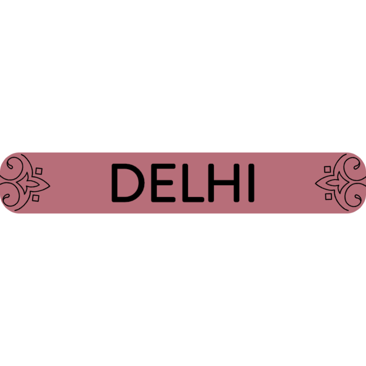 Delhi - rose gold sign