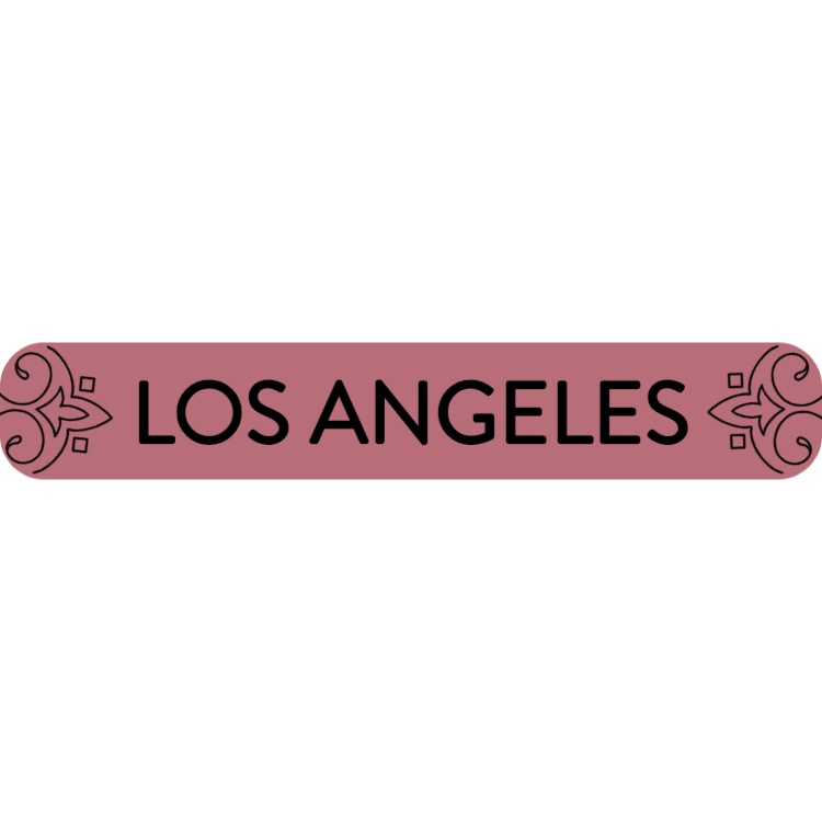 Los Angeles - rose gold sign