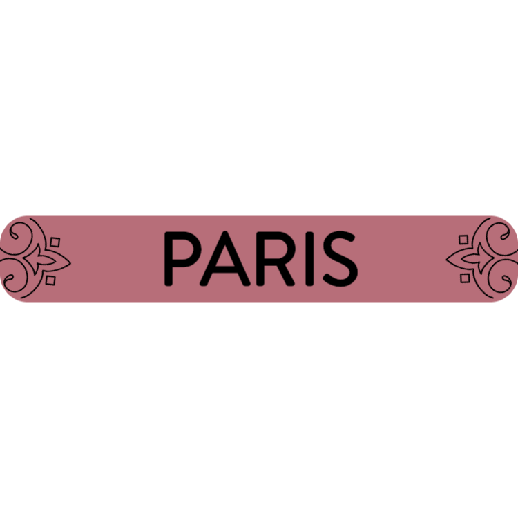 Paris - rose gold sign