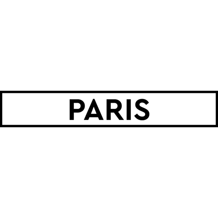 Paris - white sign