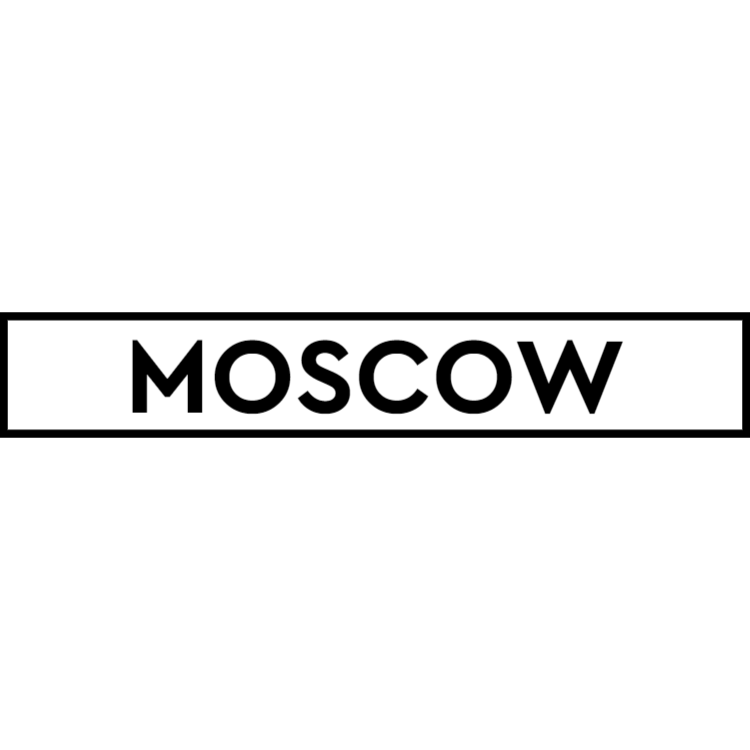 Moscow - white sign