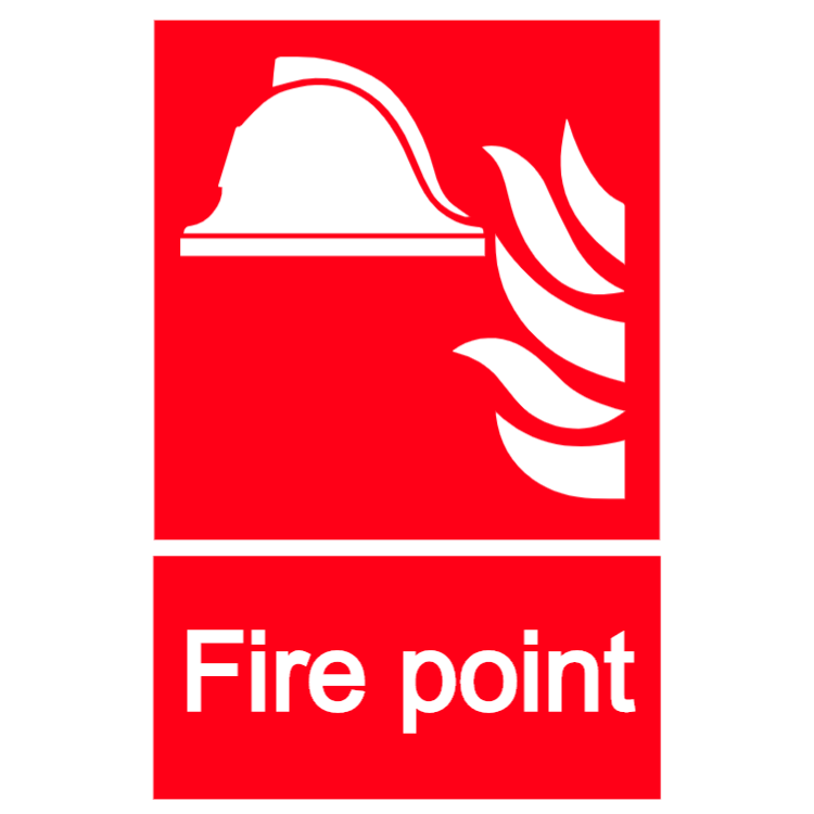 Fire point sign