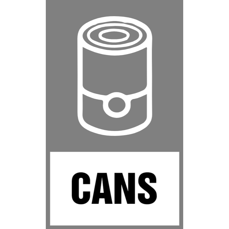 Grey cans sticker