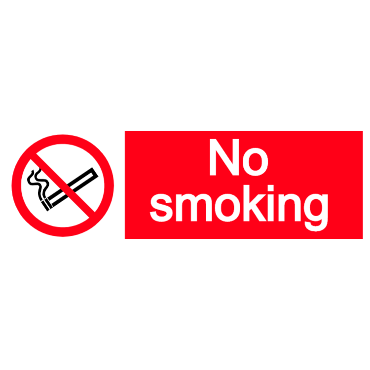 No smoking - landscape sticker