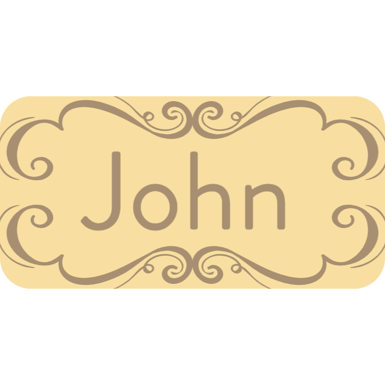 Wooden name tag 3