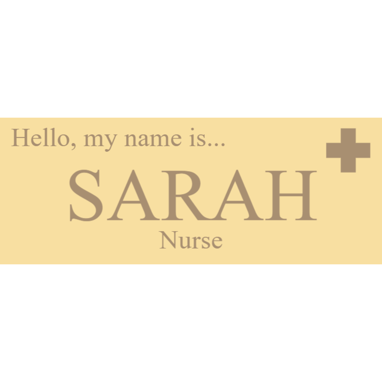 Wooden name tag 7