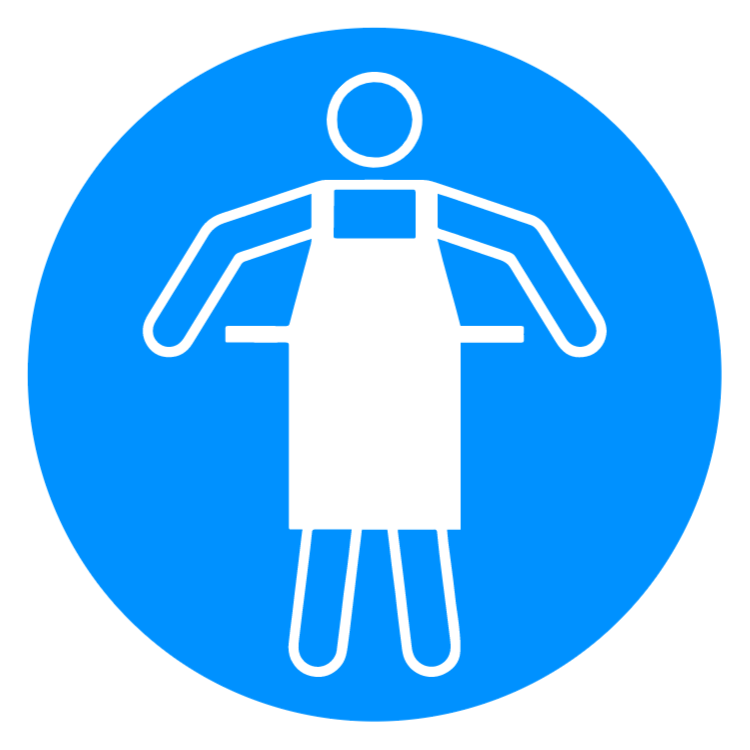 Protective apron 1 sticker