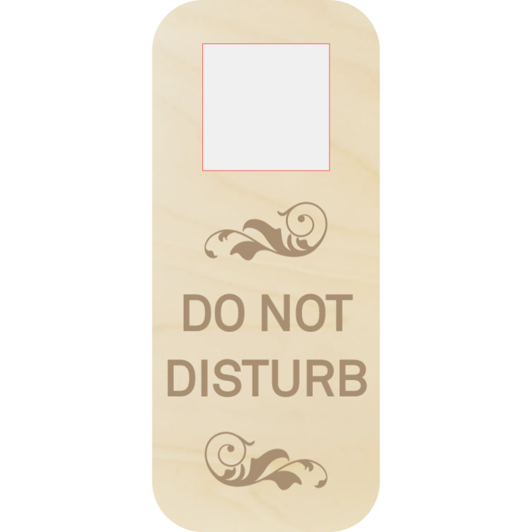 Do not disturb - wooden door hanger