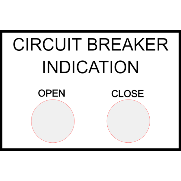 Circuit Breaker Indication sign | Marktek
