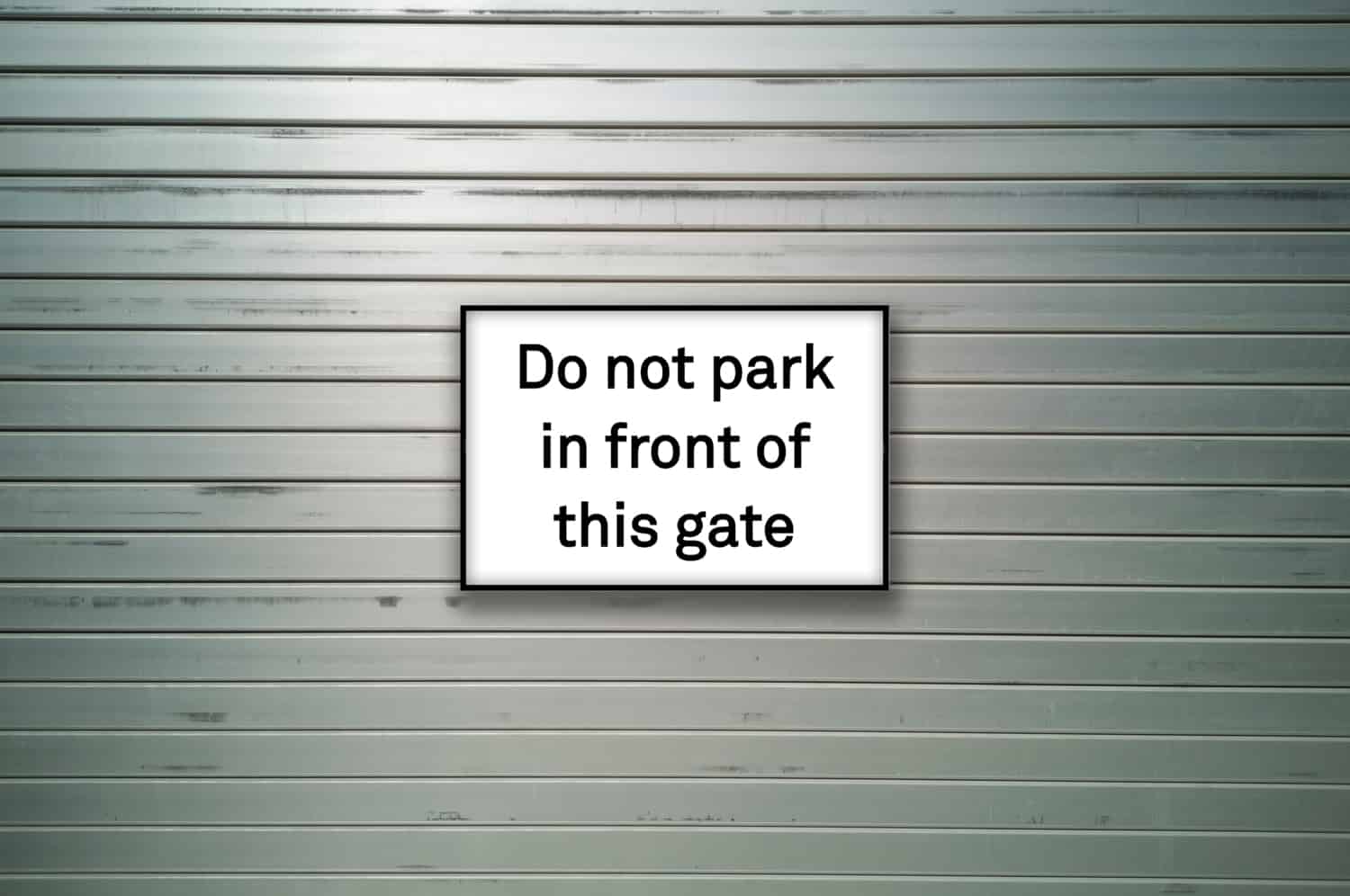 Gate signs