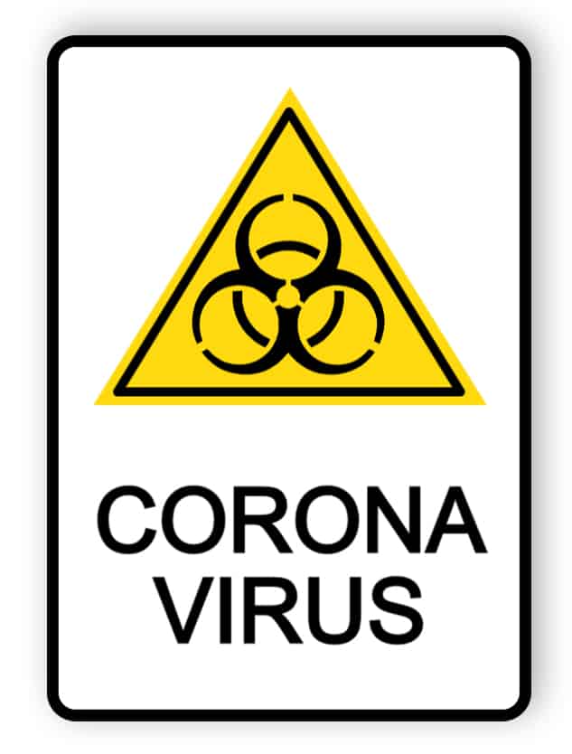 Coronavirus sign