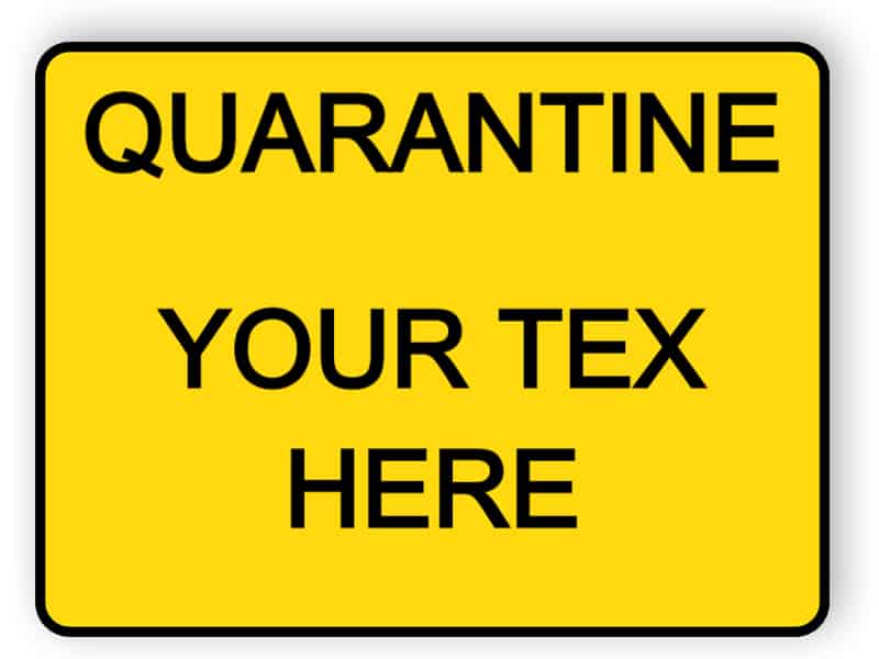 Quarantine - your text here - sticker