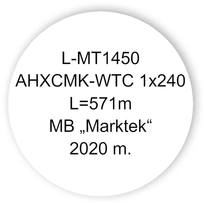 10 kV viengysliai kabeliai