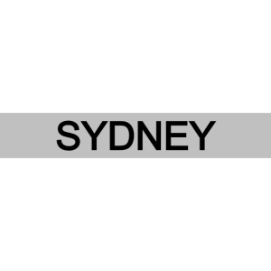 Sydney - silver sign
