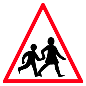 Children crossing sign