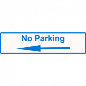 No parking to the left