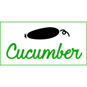 Cucumber sign