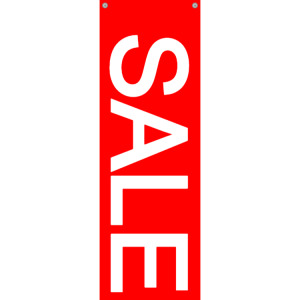 Red sale sign