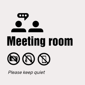 Meeting room sign