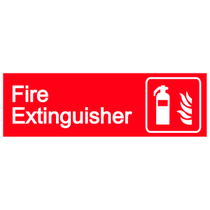 Fire extinguisher - landscape sign