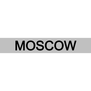 Moscow - silver sign