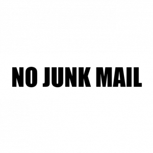 No junk mail sign 2