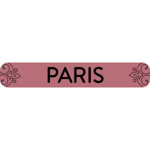 Paris - rose gold sign