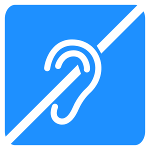 Disabled sign - Hearing loss