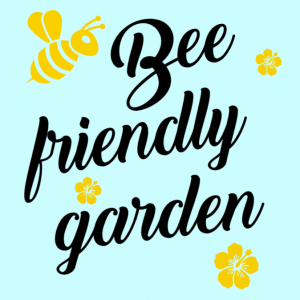 Bee friendly garden sign