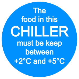 Food refrigeration sign