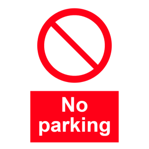 No parking sign