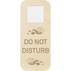 Do not disturb - wooden door hanger